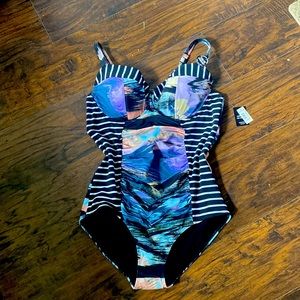 TORRID Slim Fix Underwire One Piece Swimsuit 1